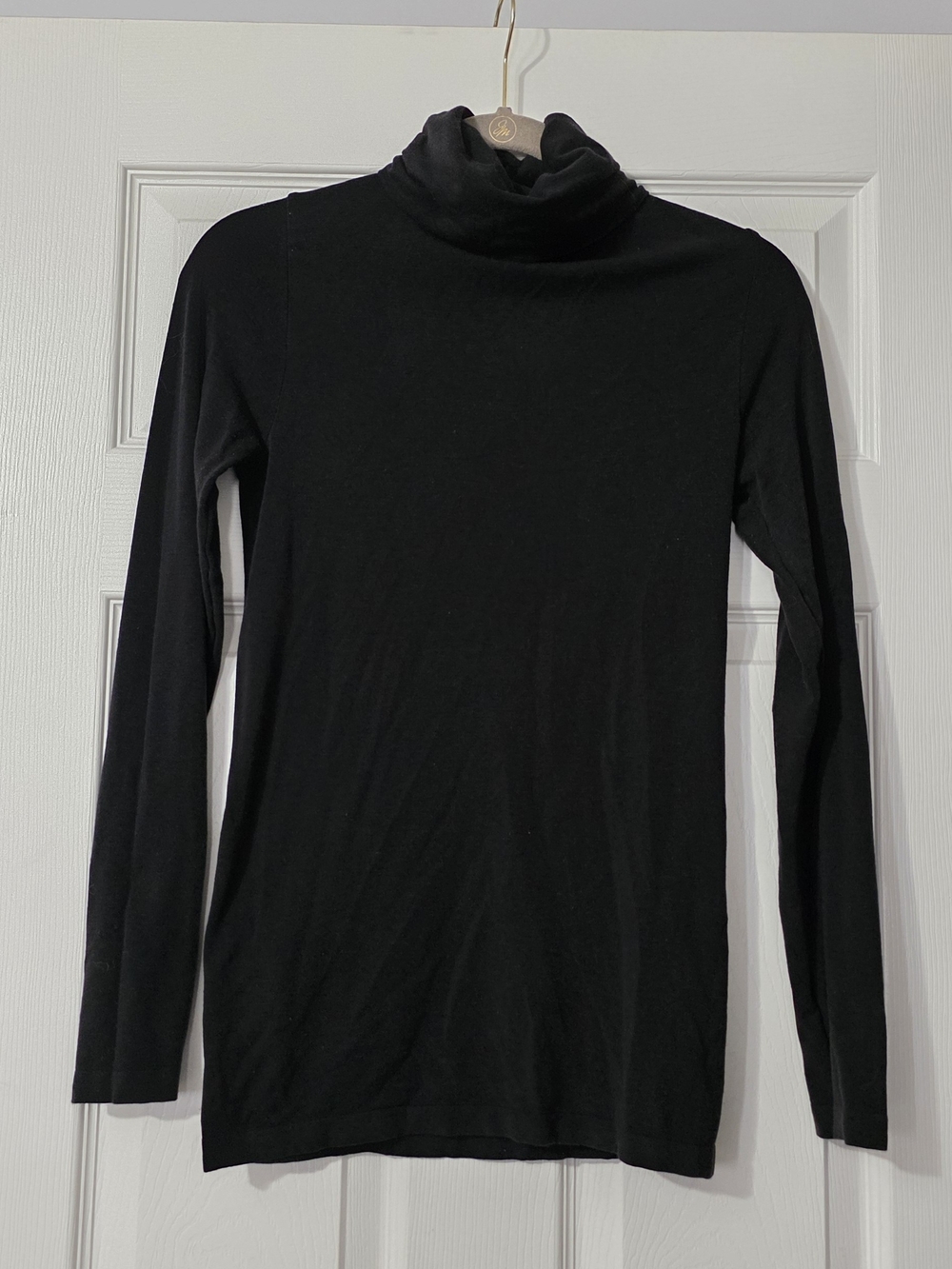 climawear Black Long Sleeve Turtleneck Top